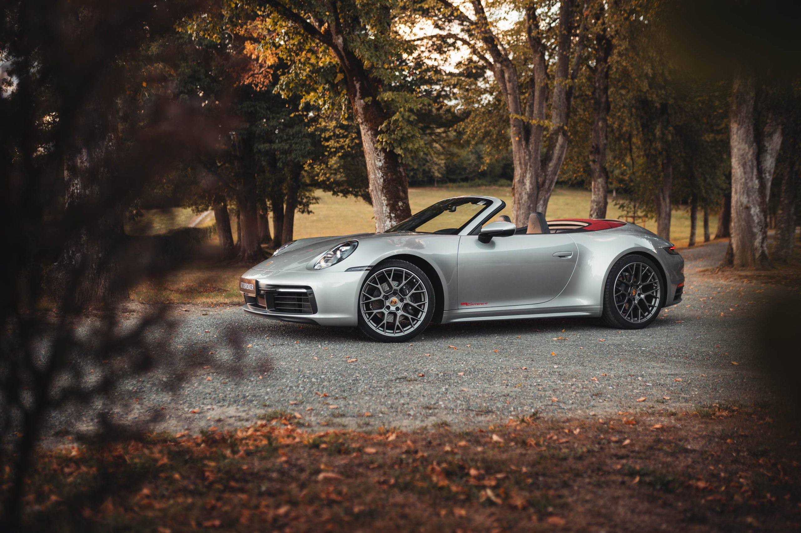 Porsce 911 4 Cabrio 992 Silver-4